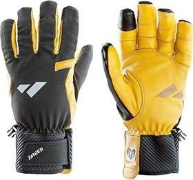 Zanier Laserz.tw Skihandschuhe schwarz/gelb