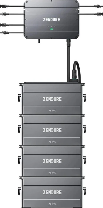 Zendure SolarFlow PV-Hub 1200 mit 4x AB1000, 3.84kWh