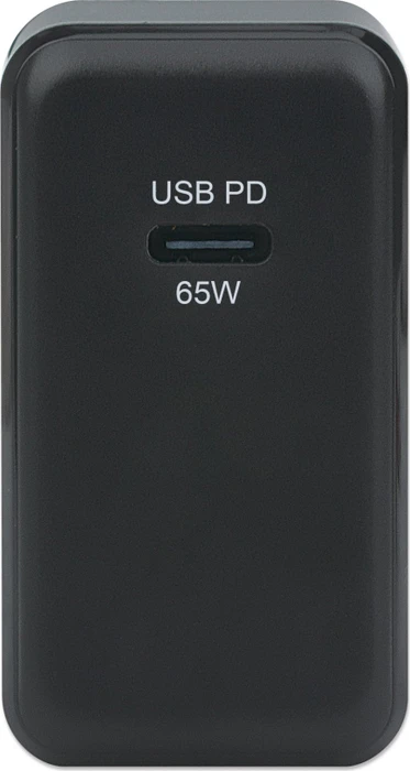 Manhattan GaN Power Delivery USB-Ladegerät 65W schwarz