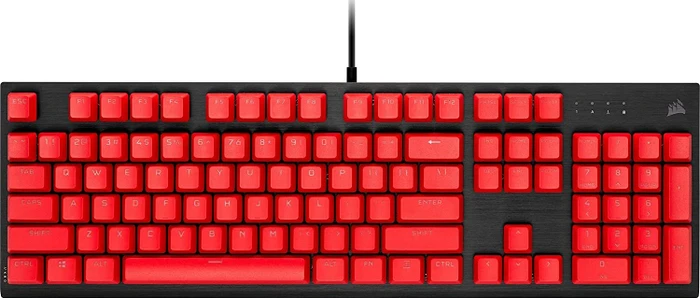 Corsair Pro Keycap Mod Kit, Kunststoff (PBT) Double-Shot, rot, 105 Tasten, ISO-DE