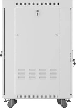 Lanberg 19" Rackschrank 22HE, LCD, freistehend, Flat Pack, V2, Glastür, IP20, RAL 7035, 800mm tief