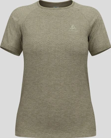 Odlo Essentials Seamless Funktionsshirt kurzarm vetiver melange (Damen)