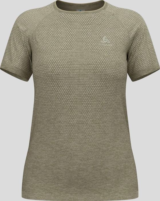 Odlo Essentials Seamless Funktionsshirt kurzarm vetiver melange (Damen)