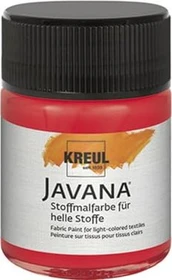 Kreul Javana Stoffmalfarbe für helle Stoffe, hellrot, 50ml