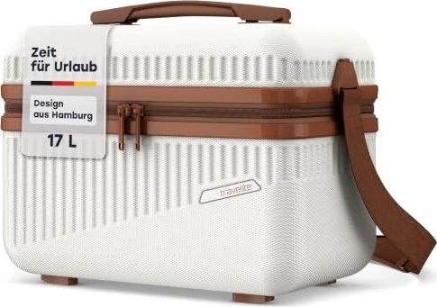 Travelite Bali Beautycase weiß/cognac