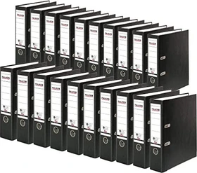 Falken Recycolor Ordner 2-Ring, 80mm, A4, schwarz, 20er-Pack