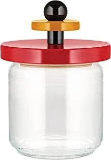 Alessi ES16 Aufbewahrungsbehälter 750ml rot/gelb/schwarz