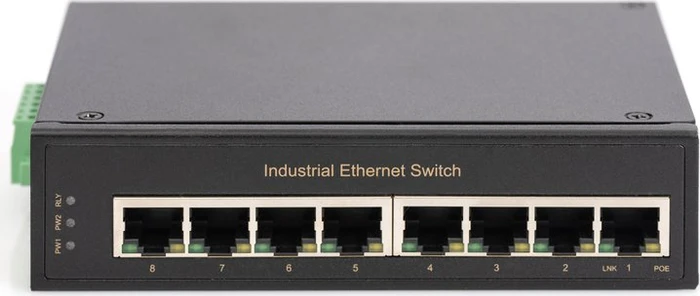 Digitus Professional DN-651 Industrial Railmount Gigabit Switch, 8x RJ-45