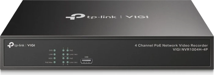 TP-Link VIGI NVR1004H-4P 4-Kanal, Netzwerk-Videorecorder