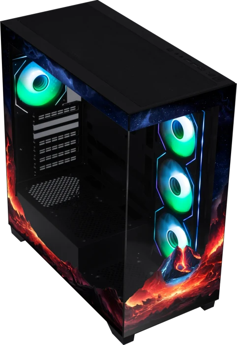 BitFenix CETO Premium Volcano version, Glasfenster