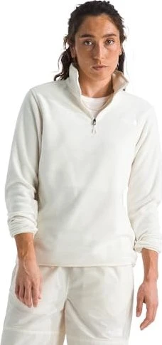 The North Face Glacier 1/4 Zip Fleece Pullover white dune (Damen)