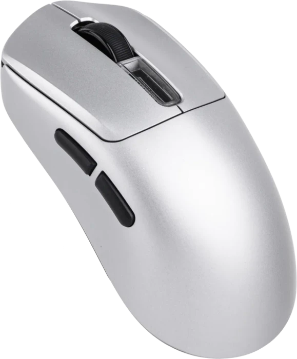 Epomaker Nex Pro 8KHz Wireless Gaming Mouse mit Ladestation, silber, USB/Bluetooth