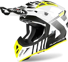 Airoh Aviator Ace Nemesi weiß/gelb/schwarz