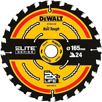DeWalt DT10624 Extreme Kreissägeblatt 24Z, 165x1x20mm, 1 Stück