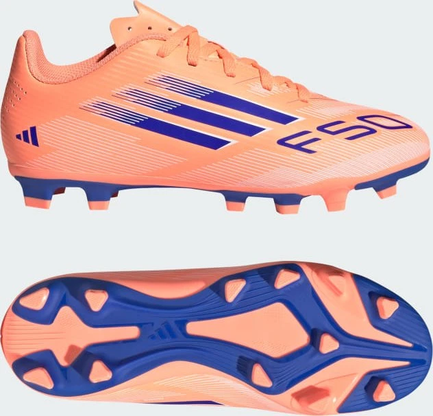 adidas F50 Club beam orange/lucid blue/cloud white (Junior)