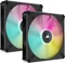 Corsair ML Series iCUE ML140 RGB Elite Dual Fan Kit, schwarz, LED-Steuerung, 140mm, 2er-Pack Vorschaubild