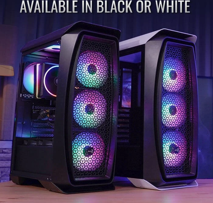 AeroCool Aero One Frost, weiß, Glasfenster