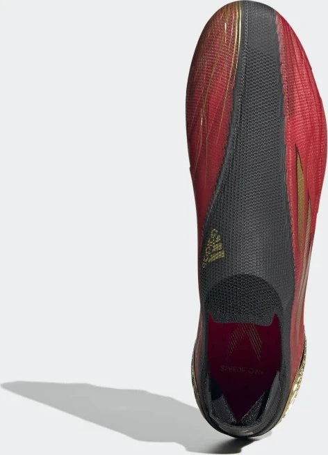 adidas X Speedflow+ FG vivid red/gold metallic/core black