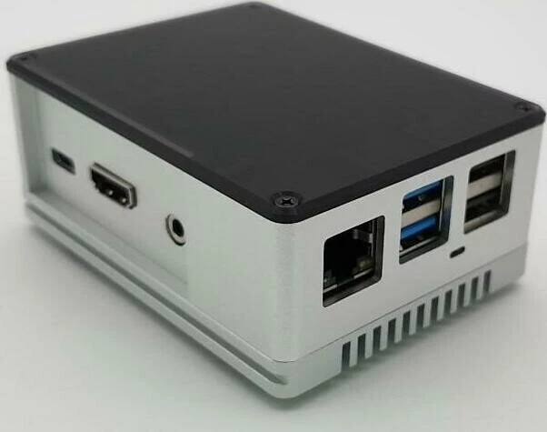 Gehäuse ecoPI PRO LP für ROCK Pi 4, silber