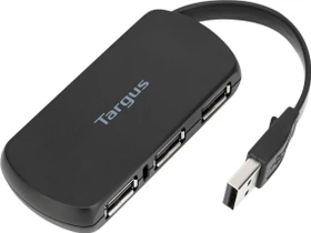 Targus USB-Hub, 4x USB-A 2.0, USB-A 2.0 [Stecker] (ACH114EU)