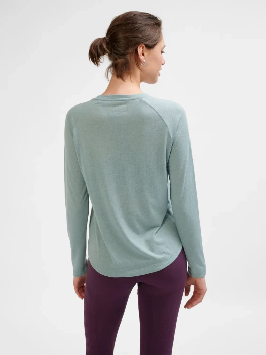 hummel MT Vanja Funktionsshirt langarm chinois green (Damen)