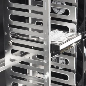 Lian Li PC-B25FB Blue Ring schwarz, schallgedämmt
