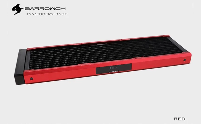 Barrow BarrowCH Chameleon Fish Series Radiator 360, POM, blood red, mit Display