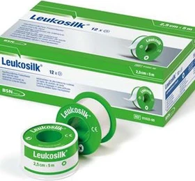 BSN medical Leukosilk Fixierpflaster,  2.5cm x 9.2m,    12 Stück