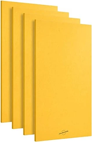 AudioSilk Akustikpaneele 116x58cm 4er Pack gelb
