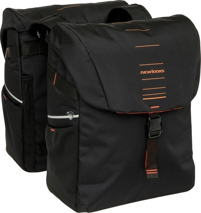 New Looxs Vigo Double Gepäcktasche schwarz/orange
