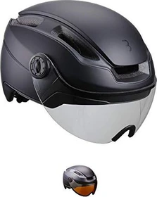 BBB Indra FaceShield Helm matt black/transparent (BHE-56F)