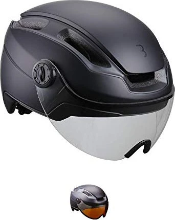 BBB Indra FaceShield Helm matt black/transparent