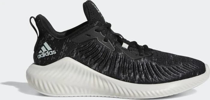 adidas Alphabounce+ Run Parley core black/linen green/ftwr white (Damen)