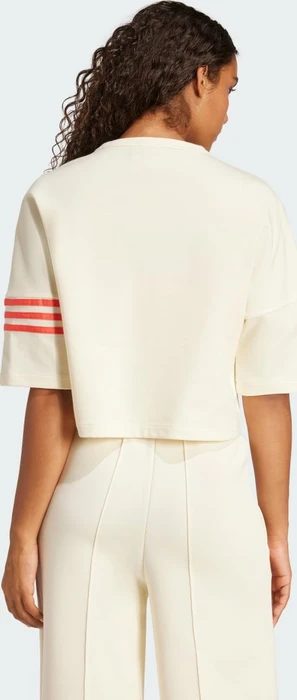 adidas Neuclassics T-Shirt kurzarm cream white/real coral (Damen)