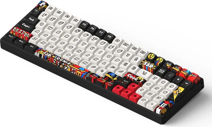 iQunix F97 Graffiti Diary Slate Wireless, 96%, LEDs RGB, Moonstone, USB/Bluetooth, DE