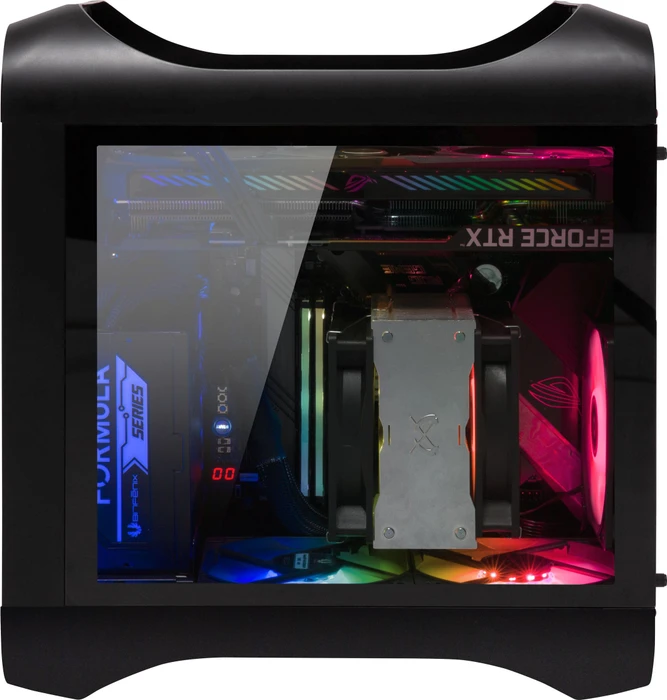 BitFenix Prodigy M 2022 ARGB, schwarz, Glasfenster