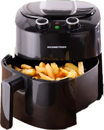 Gourmetmaxx 4.7l Heißluftfritteuse schwarz