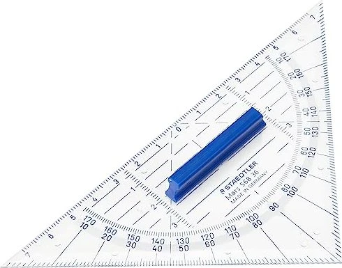 Staedtler Mars 568 Geodreieck 16cm, transparent
