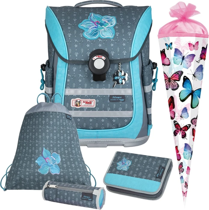 McNeill Ergo Pure Flex Flower Schultaschen-Set, 4-tlg.