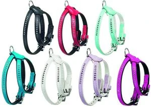 Karlie Art Leather Plus Monte Carlo mit Strass Hundegeschirr (verschiedene Farben/Größen)