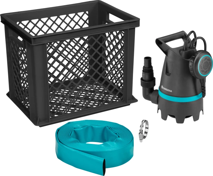Gardena Hochwasser-Set 10500 Elektro-Schmutzwassertauchpumpe