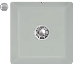 Villeroy & Boch Subway 50 SU Unterbau Becken mittig mit Ablauffernbedienung fossil
