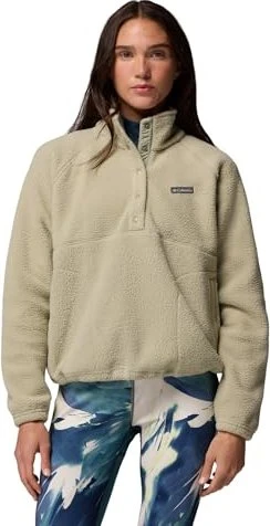 Columbia Jasper Ridge Pebbled Fleece Half Snap Pullover safari (Damen)