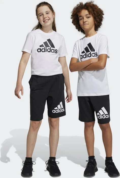 adidas Essentials Big Logo Cotton Shorts schwarz/weiß (Junior)