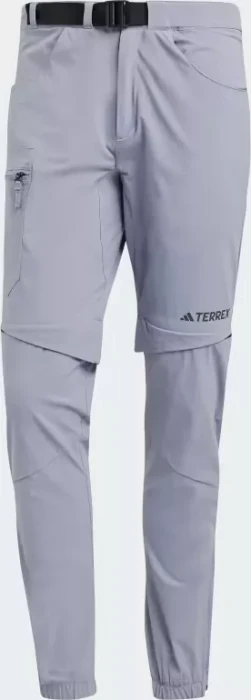 adidas Terrex Utilitas Zip-Off Hose lang silver violet (Herren)
