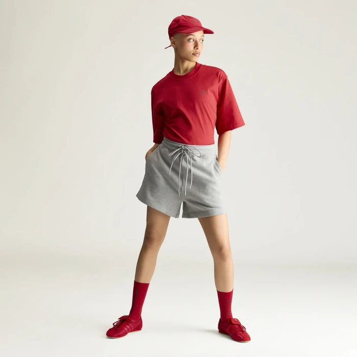 adidas by Stella McCartney TrueCasuals Terry Shorts medium grey heather/white (Damen)