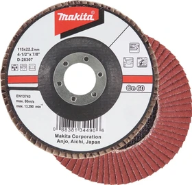 Makita Schleifscheibe Keramik-Aluminium-Oxid flach K60, 180mm, 1 Stück