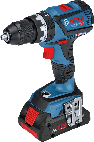 Bosch Professional GSB 18V-60 C Akku-Schlagbohrschrauber inkl. L-Boxx + 2 Akkus 4.0Ah