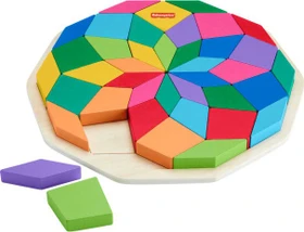 Mattel Fisher-Price Kunterbuntes Holz-Mandalapuzzle