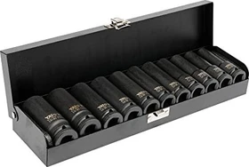 Yato YT-1054 Steckschlüsselsatz inkl. Werkzeugbox, 11-tlg.